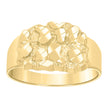 10kt Yellow Gold Womens Nugget Fashion Ring Size 6