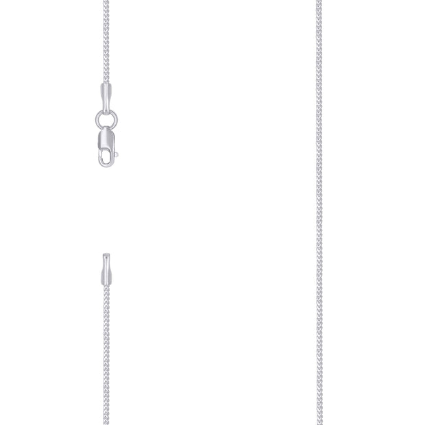925 Silver Solid Franco Chain Silver 030 0.5mm-16