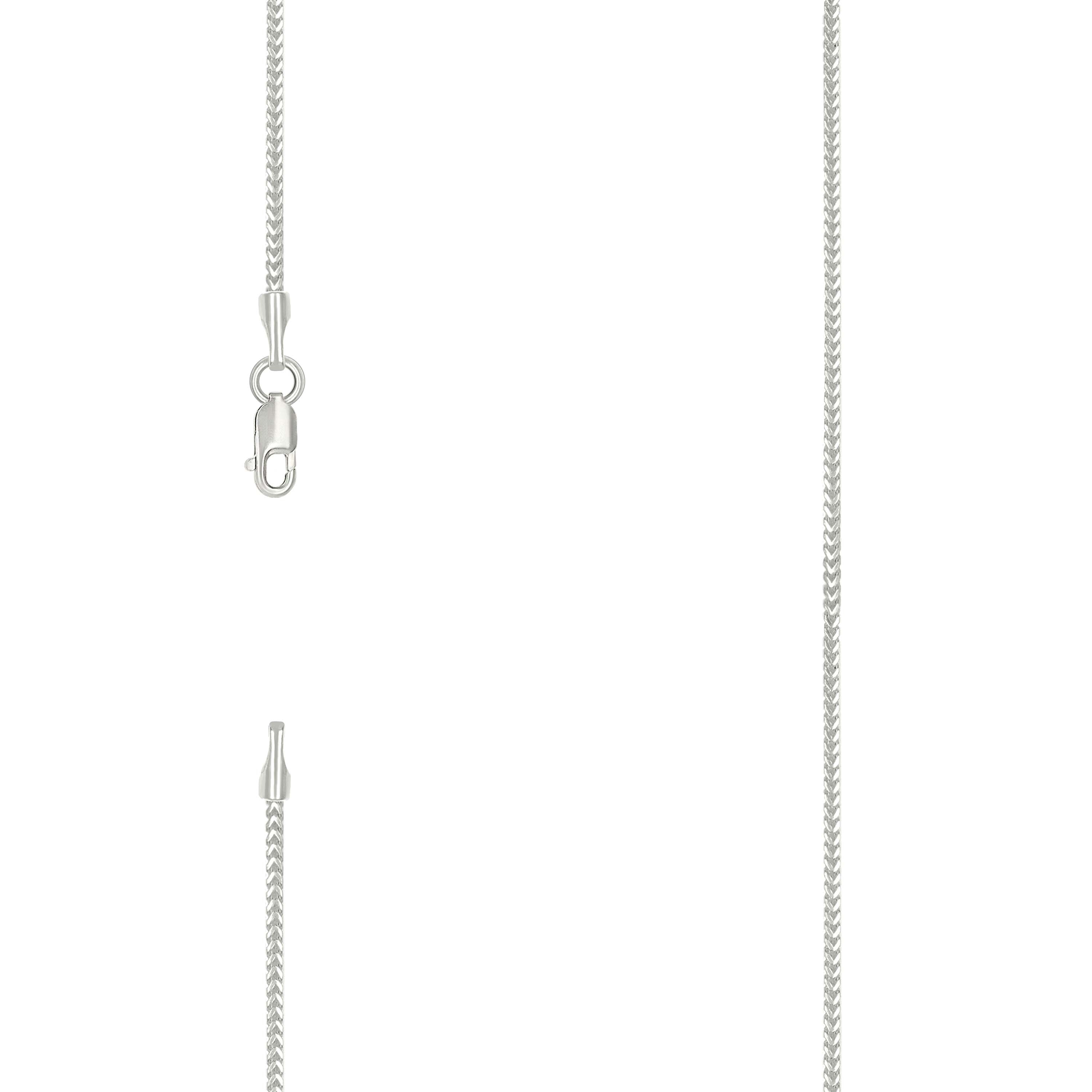 925 Silver Solid Franco Chain Silver 040 1mm-18 - SLV-141228