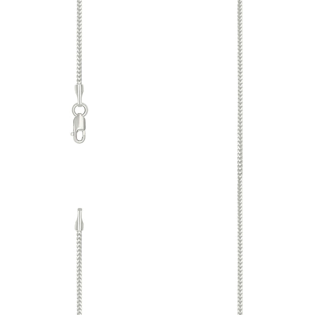 925 Silver Solid Franco Chain Silver 040 1mm-16