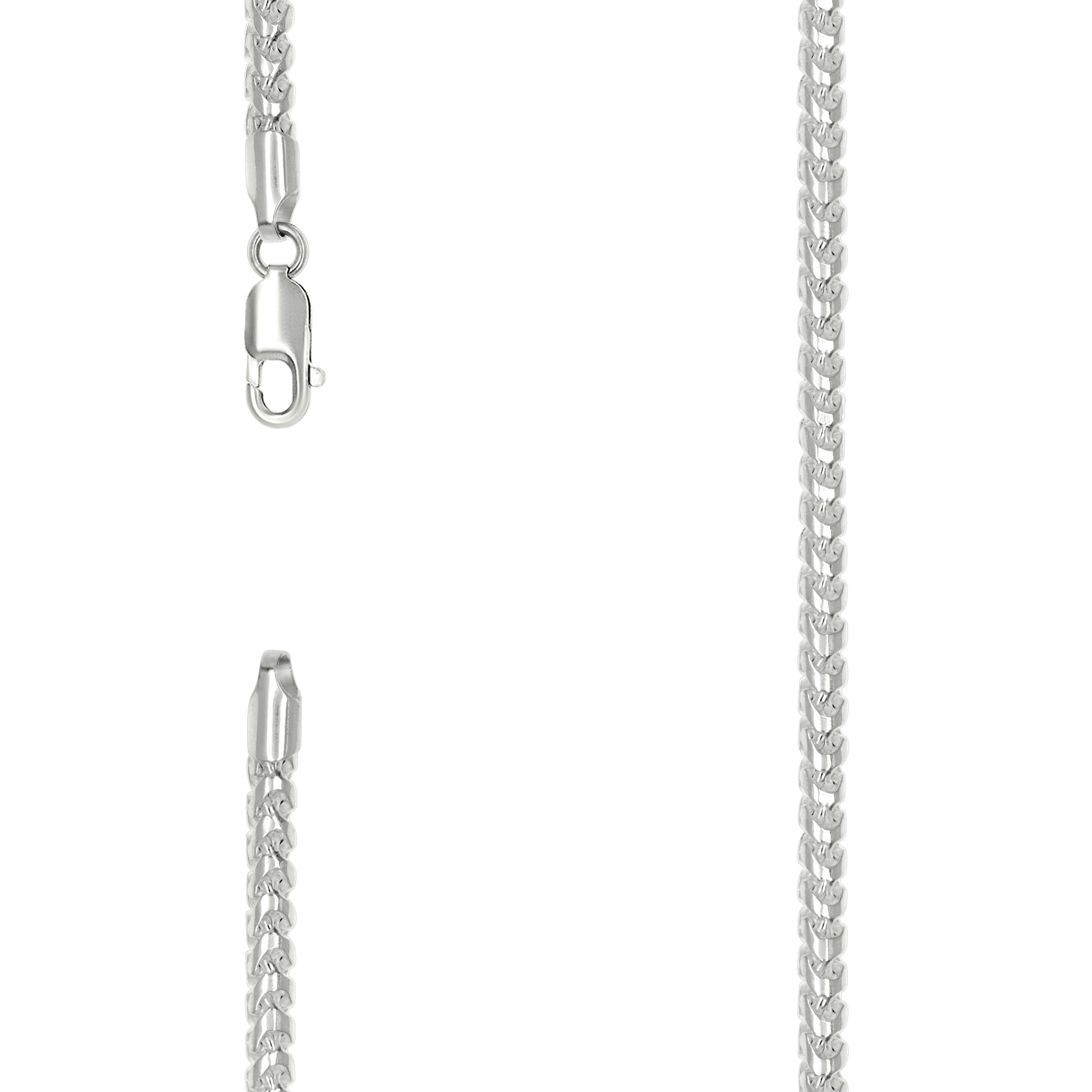925 Silver Solid Franco Chain Silver 300 3mm-18 - SLV-141234