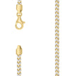 925 Silver Solid Franco Chain Two-tone 420 4.2mm-26 - SLV-141271
