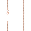 925 Silver Solid Franco Chain Rose 180 2mm-20 - SLV-141287