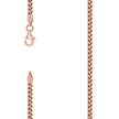 925 Silver Solid Franco Chain Rose 230 2.5mm-20 - SLV-141294