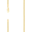 925 Sterling Silver Hollow Franco Chain Yellow 070 2.5mm-22 - SLV-141335