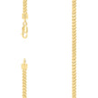 925 Sterling Silver Hollow Franco Chain Yellow 100 3.5mm-22 - SLV-141351