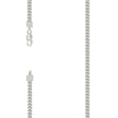 925 Sterling Silver Hollow Franco Chain Silver 070 2.5mm-20 - SLV-141377