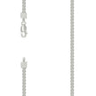 925 Sterling Silver Hollow Franco Chain Silver 080 3mm-7
