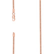 925 Sterling Silver Hollow Franco Chain Rose 070 2.5mm-18