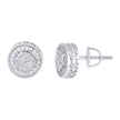 925 Sterling Silver Womens 0.35ct Moissanite Round Nugget Fashion Stud Earrings
