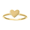 14kt Yellow Gold Womens Heart Ring 