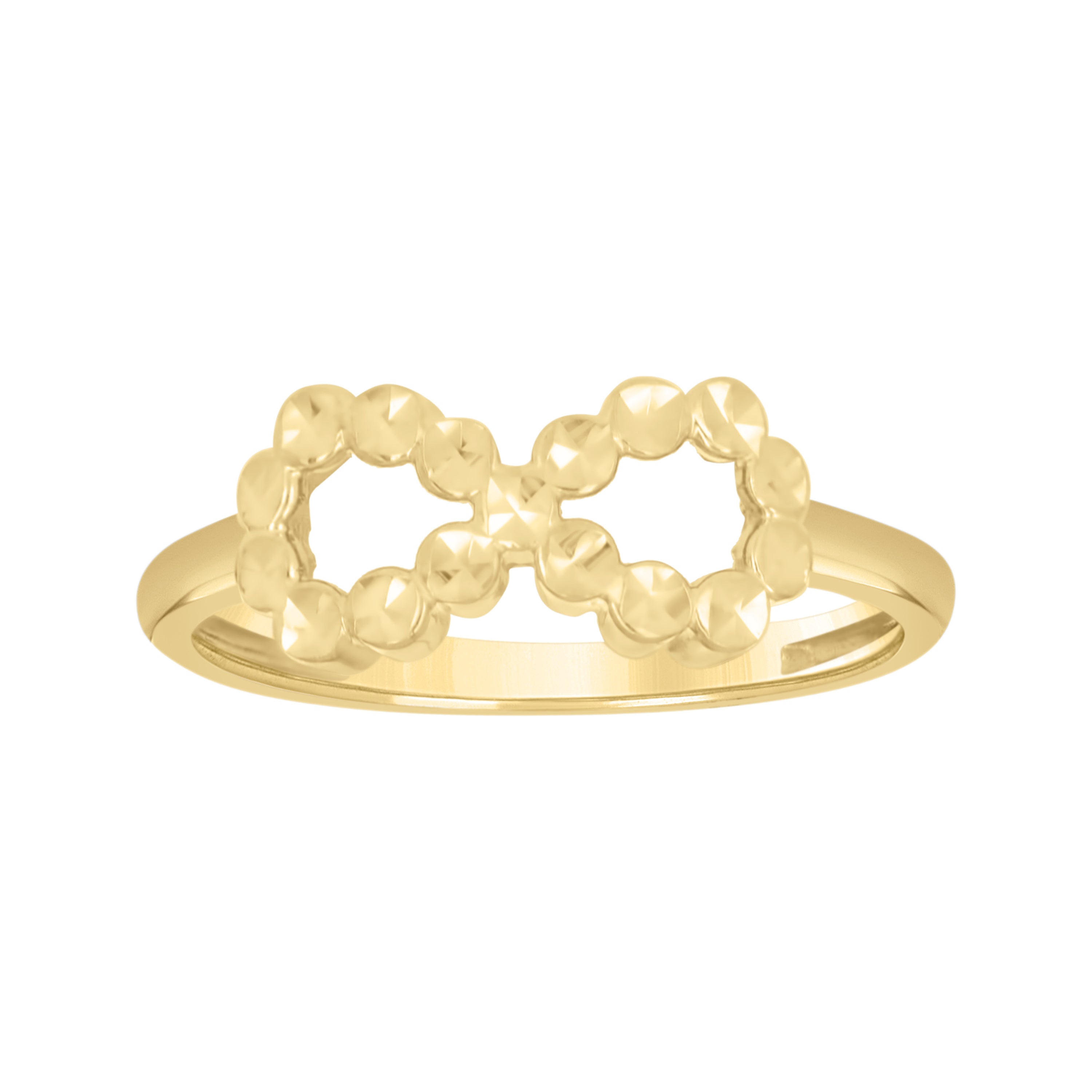 10kt Yellow Gold Womens Infinity Ring 