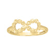 10kt Yellow Gold Womens Infinity Ring 