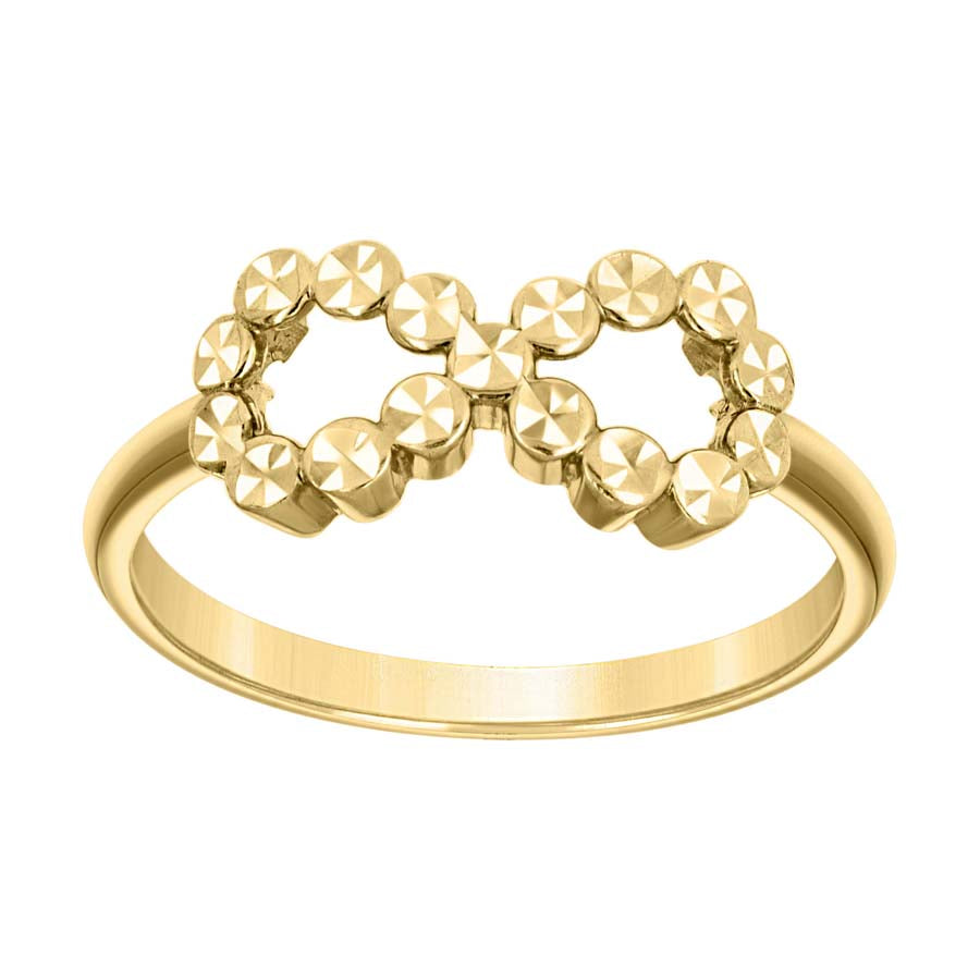 14kt Yellow Gold Womens Infinity Ring 