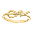 10kt Yellow Gold Womens Love Knot Fashion Ring 