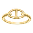 14kt Yellow Gold Unisex Mariner Link Ocean Life Ring 