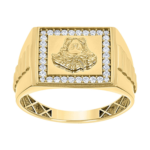 10Kt Gold Cz Ring