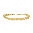 14Kt Yellow Gold Unisex Braided Chain Bracelet 8 Inches