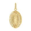 10kt Yellow Gold Unisex Miraculous Medal Guadalupe Religious Pendant
