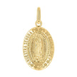 14kt Yellow Gold Unisex Miraculous Medal Religious Pendant 