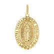 14kt Yellow Gold Unisex Miraculous Medal Religious Pendant 