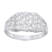 925 Sterling Silver Unisex Nugget Fashion Ring Size 11