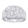 925 Sterling Silver Unisex Nugget Fashion Ring Size 11