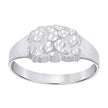 925 Sterling Silver Unisex Nugget Fashion Ring Size 11