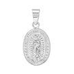925 Sterling Silver Unisex Our Lady Of Guadalupe Pray For Us Religious Pendant