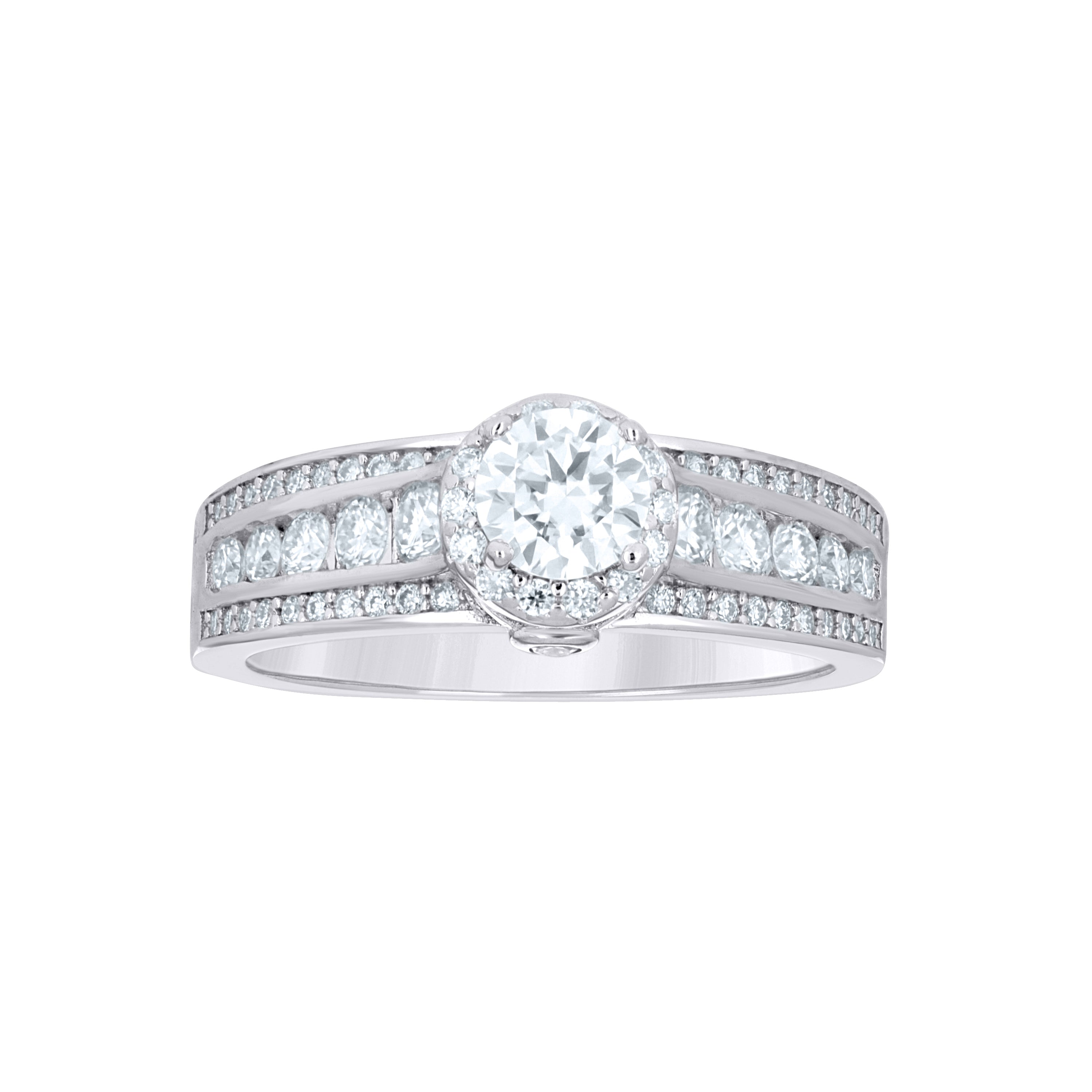 925 Sterling Silver Womens Cubic-Zirconia Bridal Wedding Ring Size 8 - SLV-144598