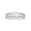 925 Sterling Silver Womens Cubic-Zirconia Bridal Wedding Ring Size 6 - SLV-144596