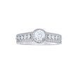 925 Sterling Silver Womens Round Princess-cut Cubic-Zirconia Bridal Wedding Ring Size 8 - SLV-144605