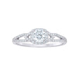 925 Sterling Silver Womens Cubic-Zirconia Engagement Ring Size 9 - SLV-144627