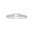 925 Sterling Silver Womens Cubic-Zirconia Engagement Ring Size 6 - SLV-144631