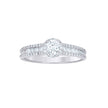 925 Sterling Silver Womens Round 1.27ct Moissanite Engagement Ring Size 5