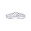 925 Sterling Silver Womens Round 1.56ct Moissanite Engagement Ring Size 6