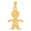 10kt Yellow Gold Baby Boy Charm Pendant