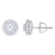925 Sterling Silver Womens Round 0.37ct Moissanite Round Fashion Stud Earrings
