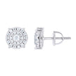 925 Sterling Silver Womens Round 0.60ct Moissanite Round Fashion Stud Earrings