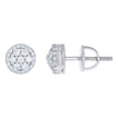 925 Sterling Silver Womens Round 0.52ct Moissanite Round Fashion Stud Earrings