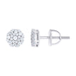 925 Sterling Silver Womens Round 0.29ct Moissanite Round Fashion Stud Earrings