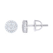 925 Sterling Silver Womens Round Baguette 0.36ct, 0.15ct Moissanite Round Fashion Stud Earrings