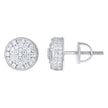 925 Sterling Silver Womens Round 1.15ct Moissanite Round Fashion Stud Earrings