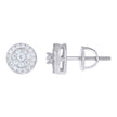 925 Sterling Silver Womens Round 0.45ct Moissanite Round Fashion Stud Earrings