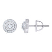 925 Sterling Silver Womens Round 0.37ct Moissanite Round Fashion Stud Earrings