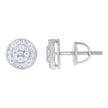 925 Sterling Silver Unisex Round 4.73ct Moissanite Round Fashion Stud Earrings