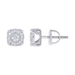 925 Sterling Silver Unisex Round 0.23ct Moissanite Round Fashion Stud Earrings