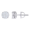 925 Sterling Silver Unisex Round Princess-cut 0.15ct, 0.29ct Moissanite Round Fashion Stud Earrings