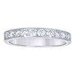 925 Sterling Silver Womens Round 1.01ct Moissanite Eternity Band Ring Size 11 - SLV-145155