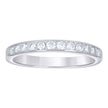 925 Sterling Silver Womens Round 0.52ct Moissanite Eternity Band Ring Size 6